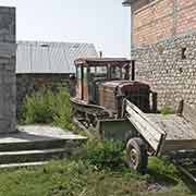 Monument and tractor