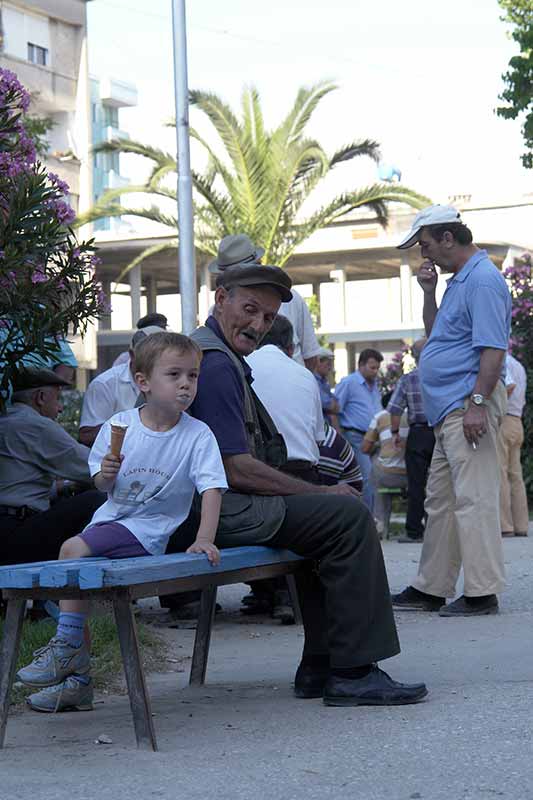 Boy and grandfather