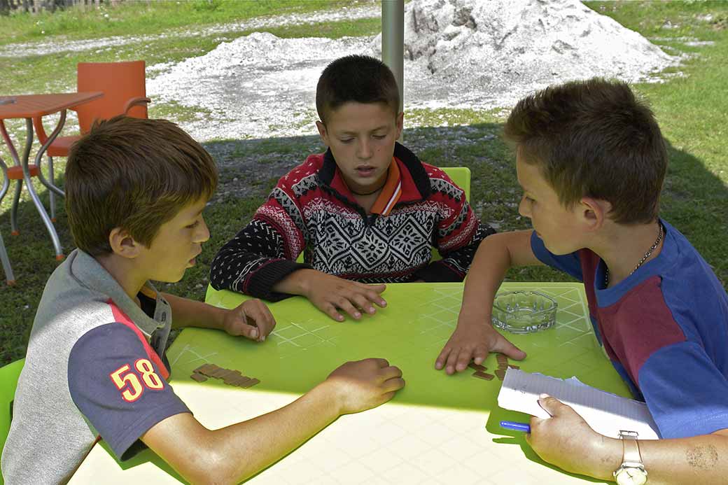 Boys playing