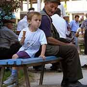 Boy and grandfather