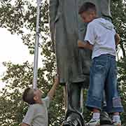 Boys playing, Elbasan