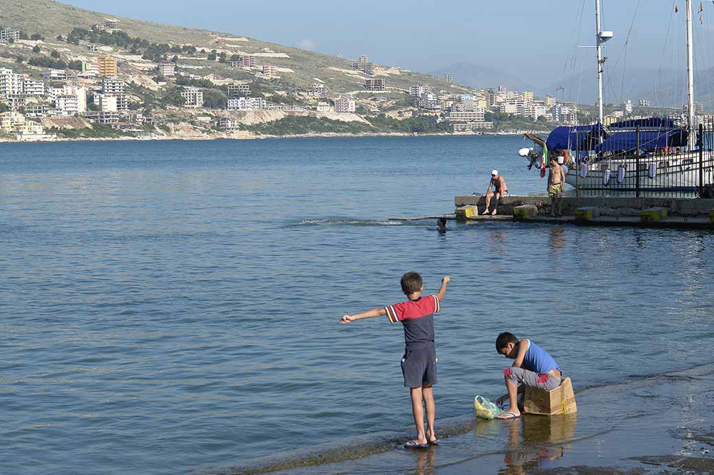 Fishing in the bay