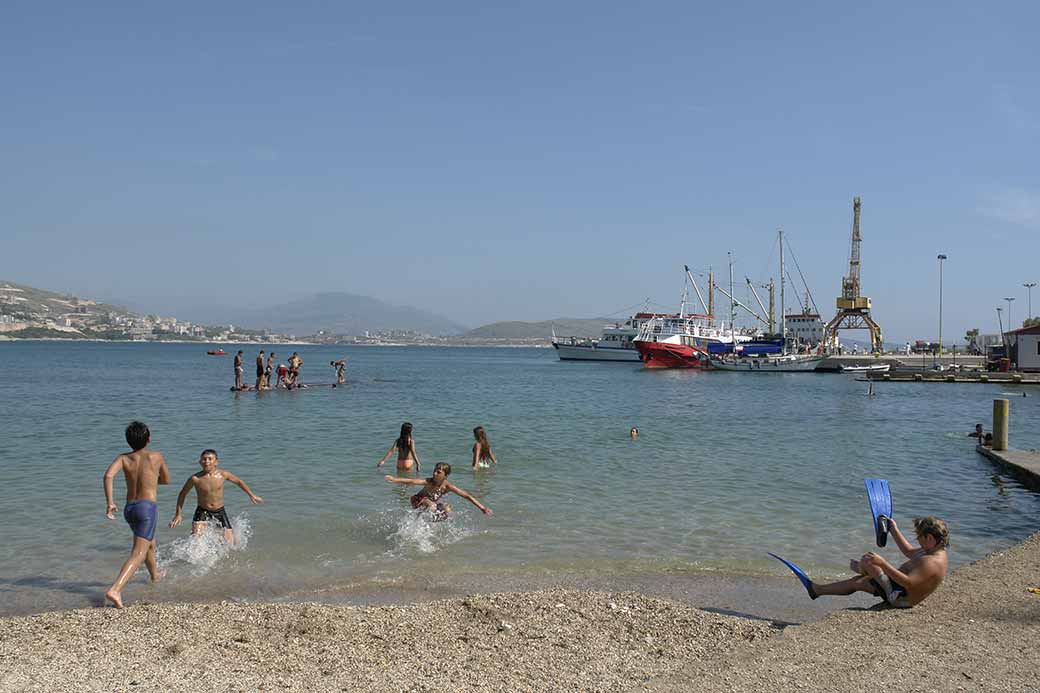 Children on the beach