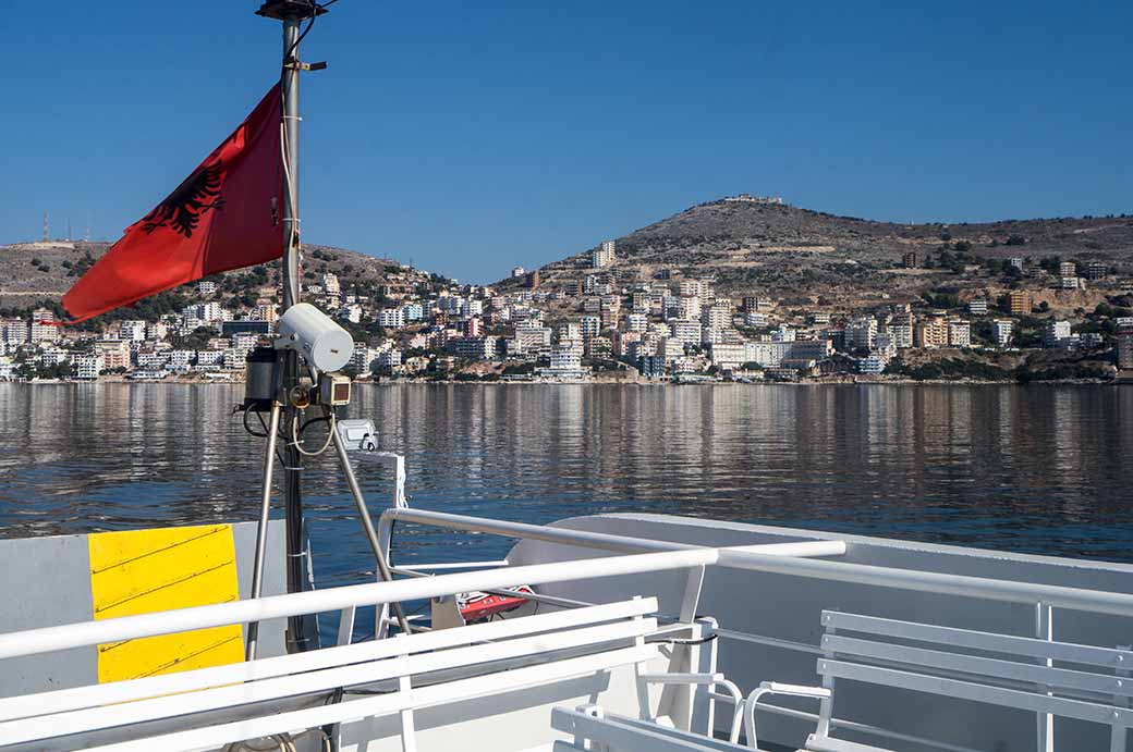 Leaving by ferry