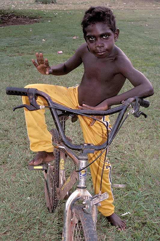 Boy on a bike