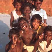 Tiwi kids on the beach