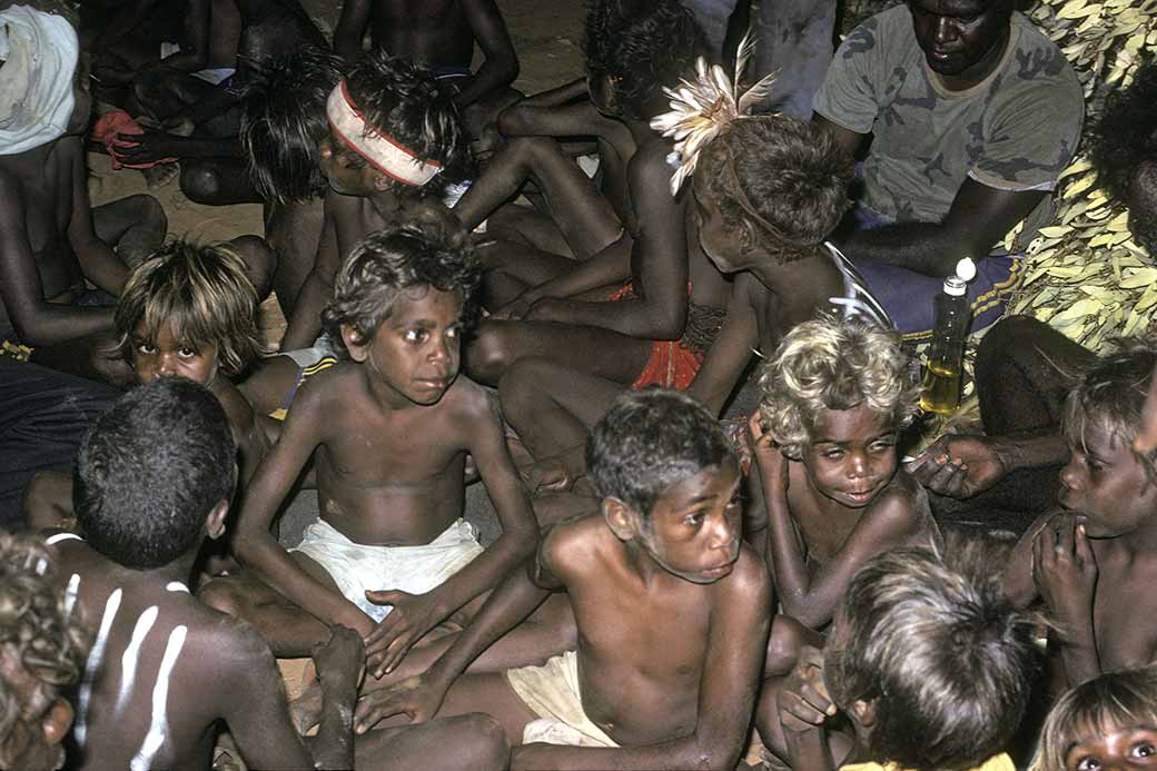 Boys in ceremony