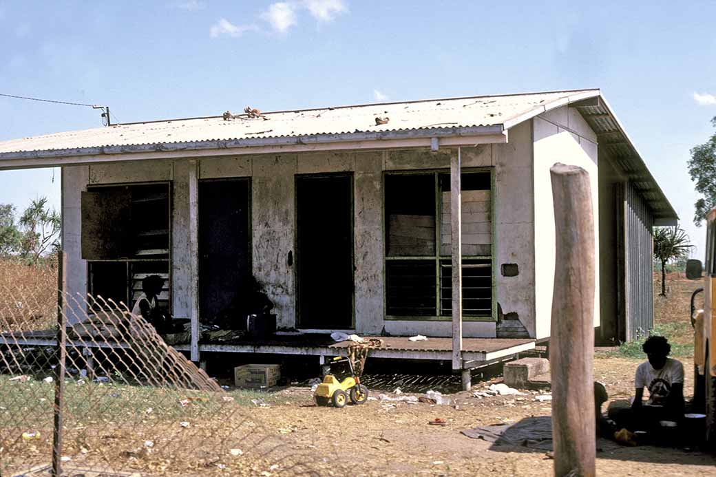 Wrecked house