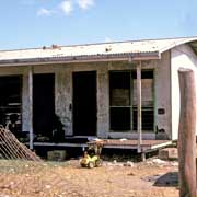 Wrecked house