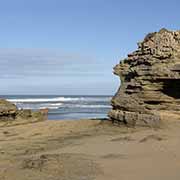 Sea sculpted rocks