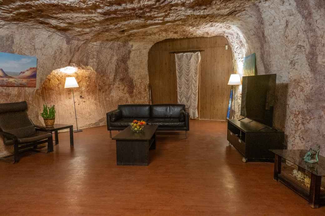 Living room, underground house