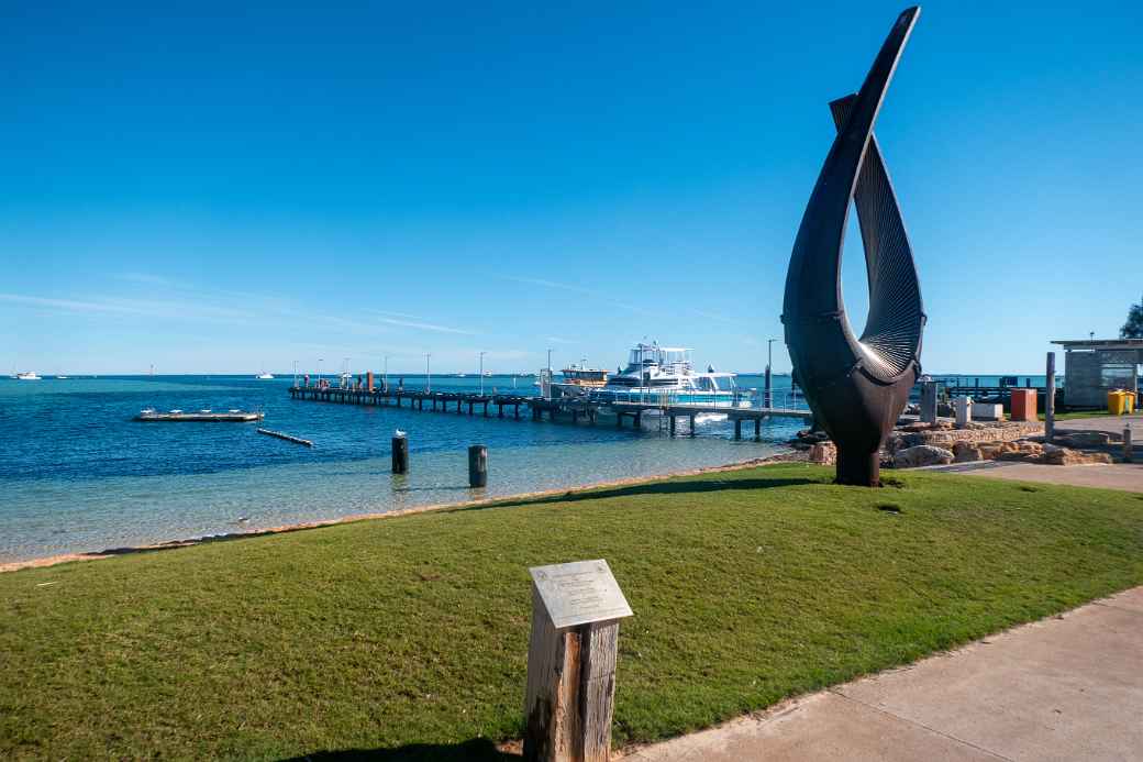 Jetty and Union sculpture