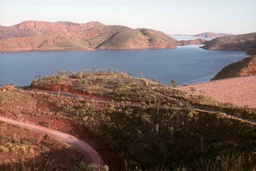 View with Lake Argyle Dam