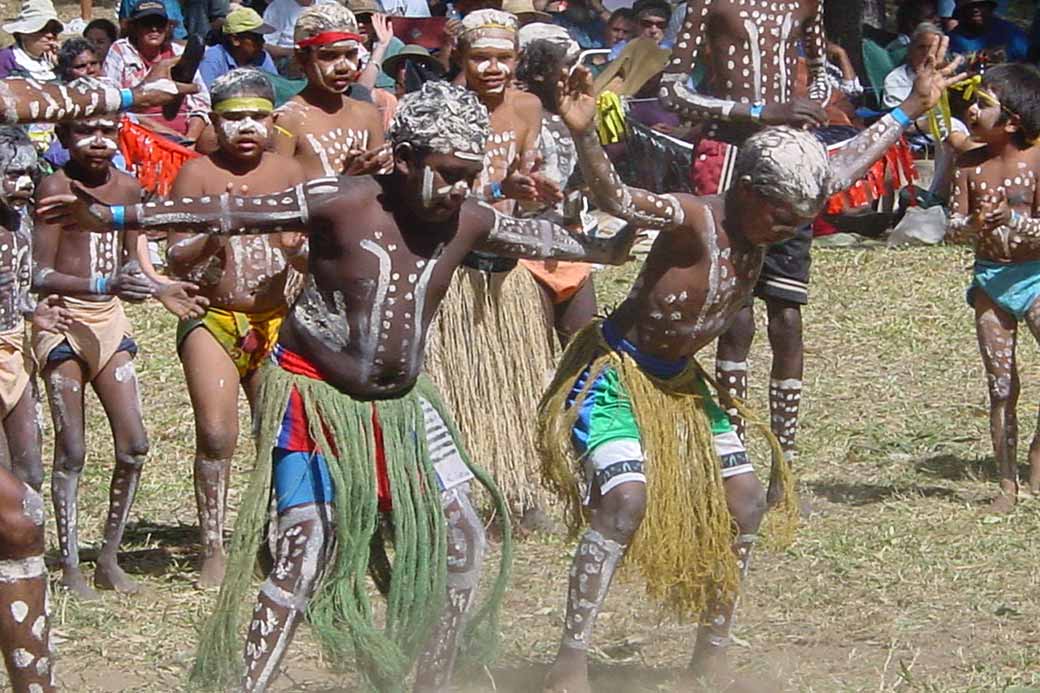 Boys' dance from Hope Vale