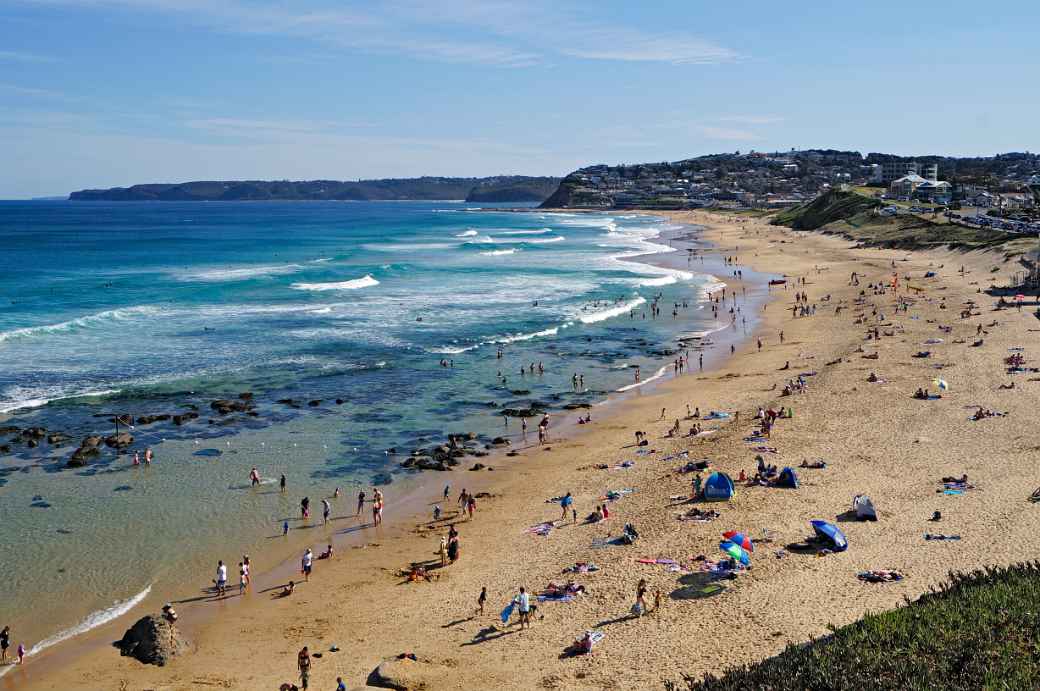 View over Bar Beach