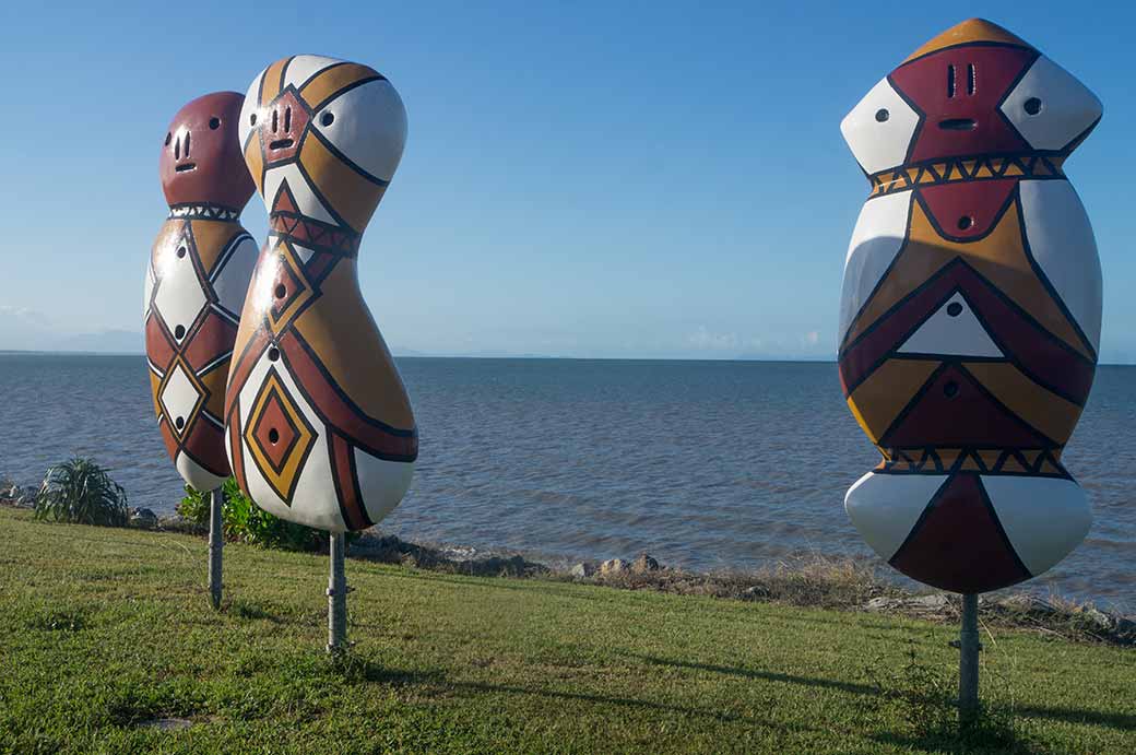 Bagu sculptures, cardwell