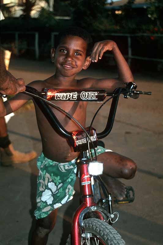 Cyclist from Boigu