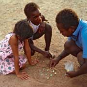 Playing marbles