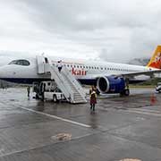 Airbus of Drukair, Paro International Airport