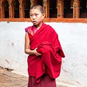 Novice monk, Rinpung Dzong (Paro Dzong)