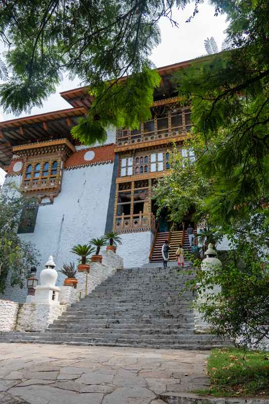 Steps leading into Punakha Dzong