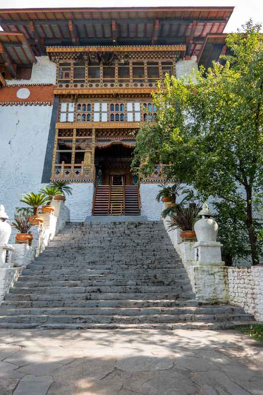 Steps leading into Punakha Dzong