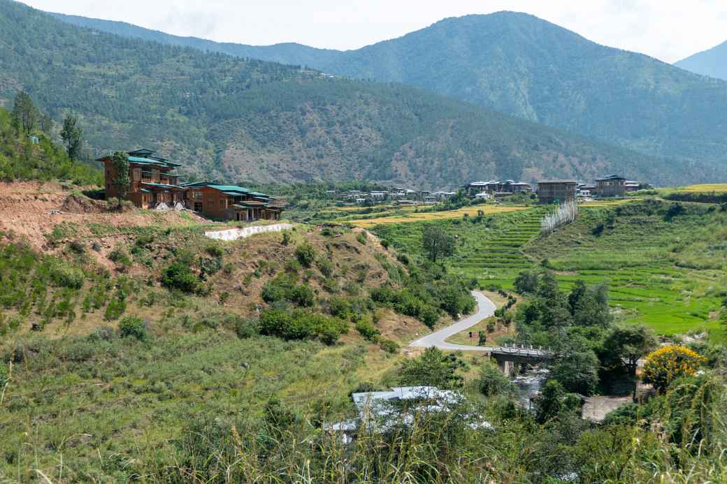 View towards Chimi Lhakhang