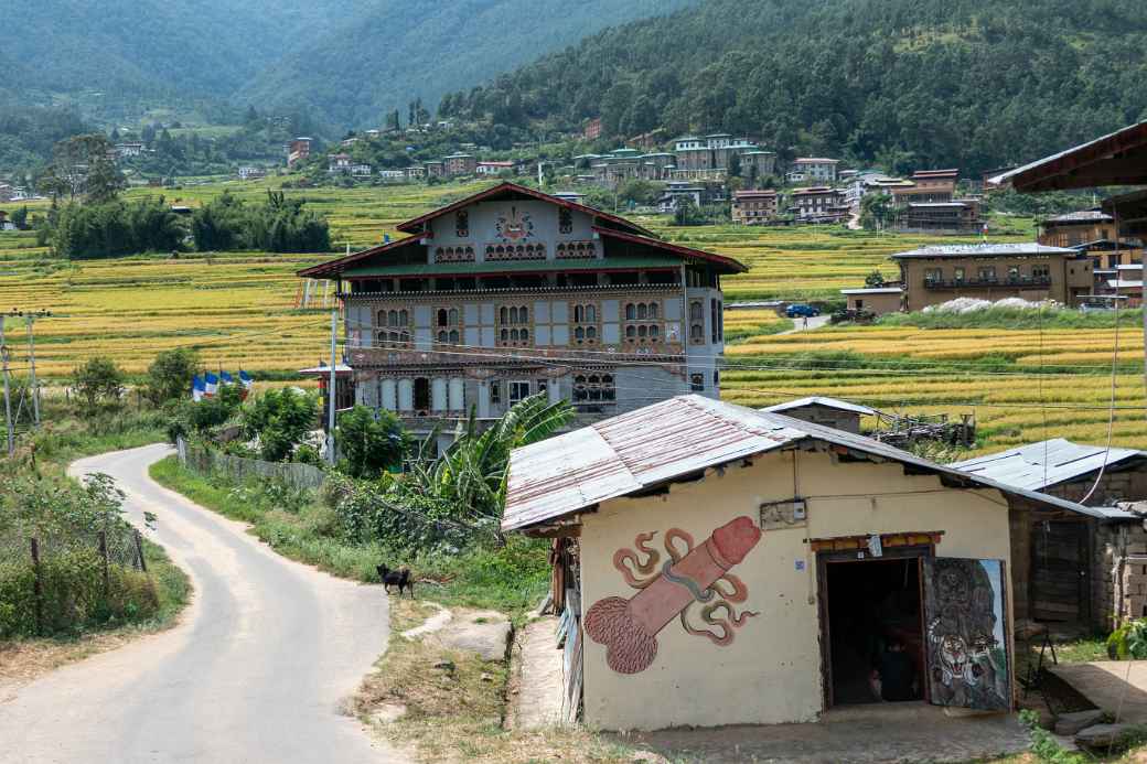 View to Sopsokha, phallus symbol