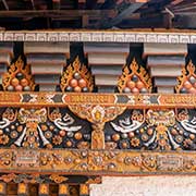 Wood-carved balustrades, Punakha Dzong