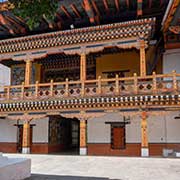 Wood-carved balustrades, Punakha Dzong