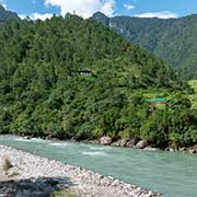 View to Khamsum Yulley Namgyal Chorten