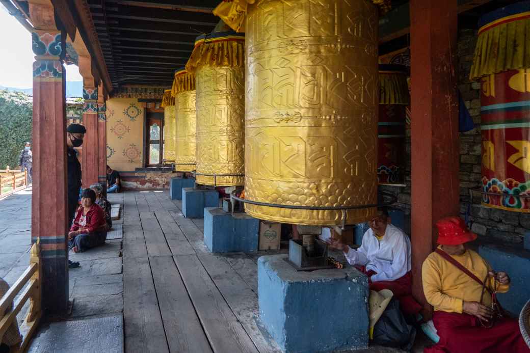 Prayer wheels, National Memorial Chhorten