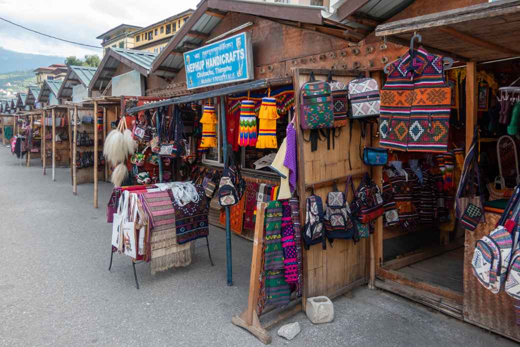 Handicraft market, Thimphu