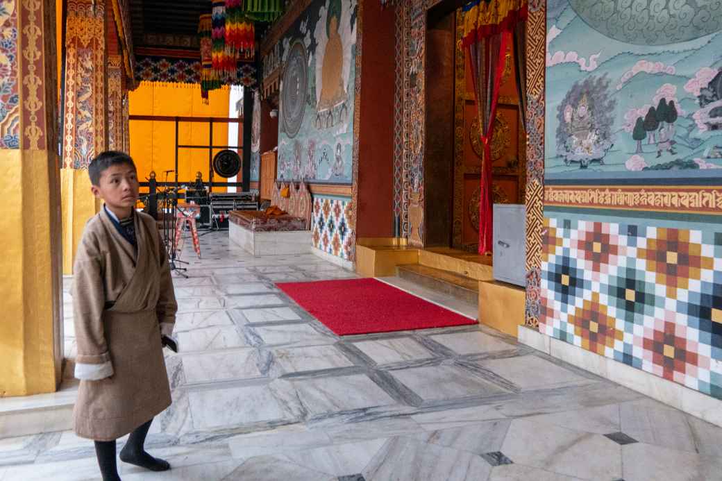 Boy, Tashichho Dzong