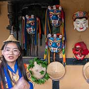 Carved masks, Simply Bhutan