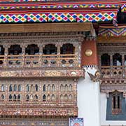 Carved windows, Gangtey Monastery