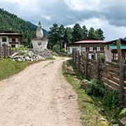 Chorten and farm houses