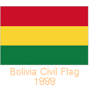 Bolivia Civil Flag, 1888