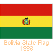 Bolivia State Flag, 1888