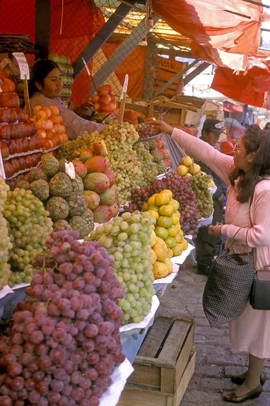 Vegetable and fruit market