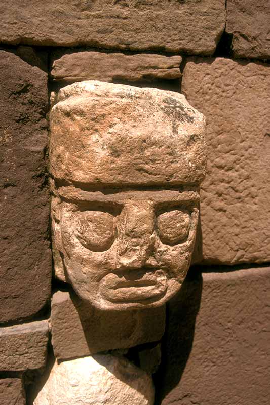 Carved head