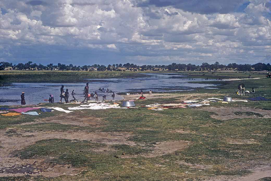 Laundry washing place, Maun