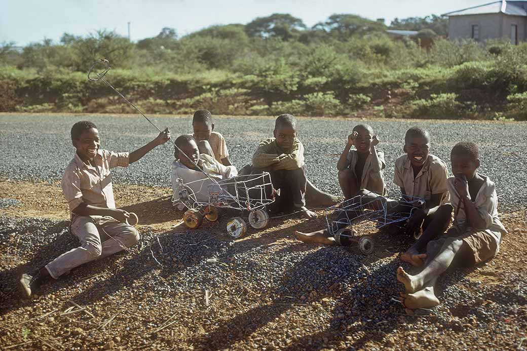 Boys with their cars, Kanye