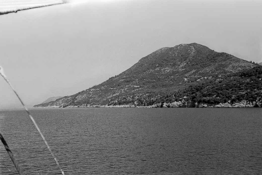 Sailing past Šipan