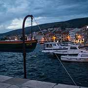 Dusk along the waterfront