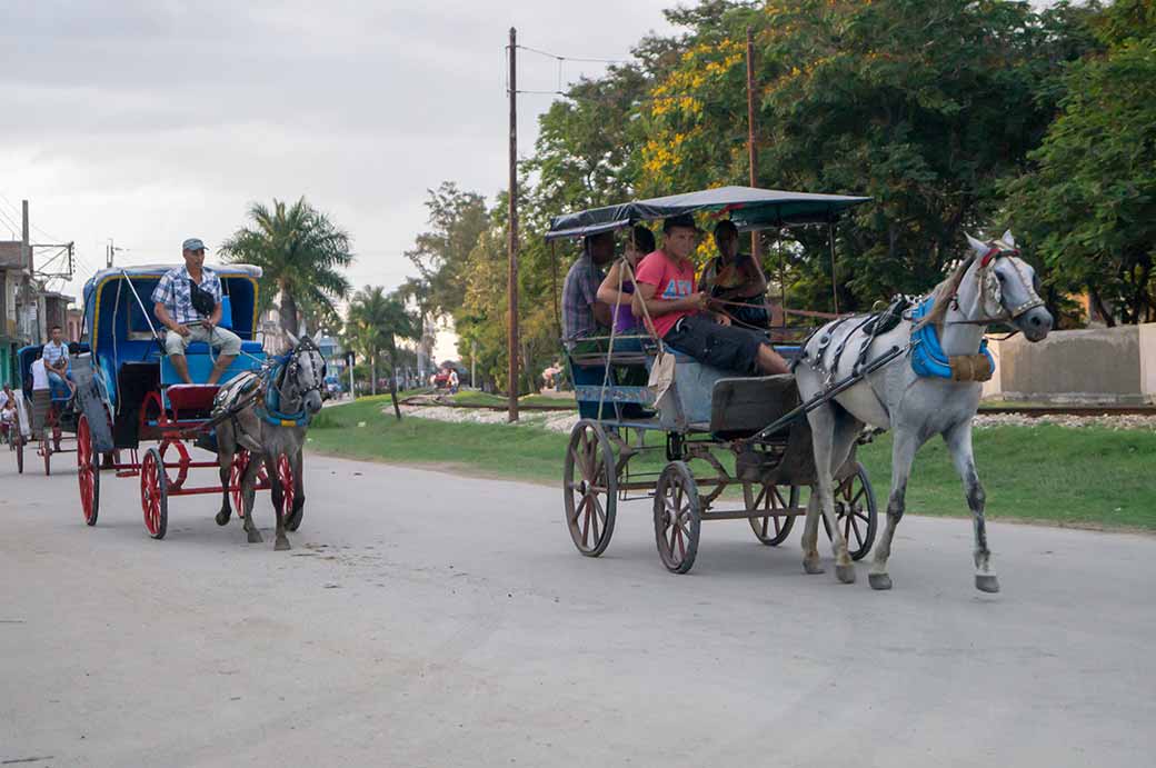 Horse-drawn carriages, Bayamo