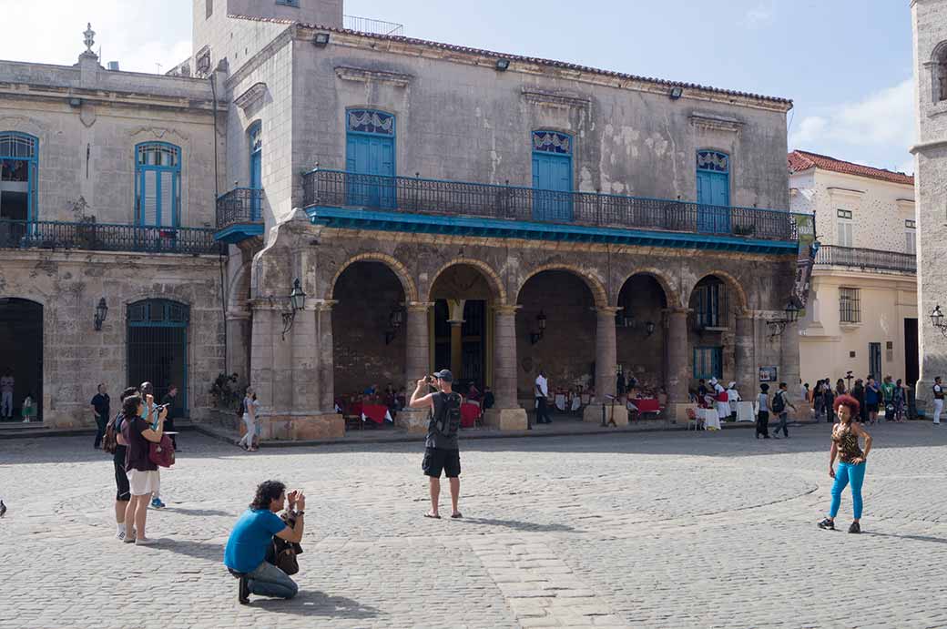 Tourists taking photos