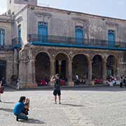 Tourists taking photos