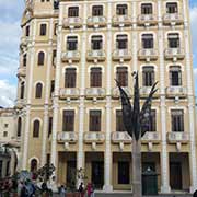 Flower sculpture, Plaza Vieja