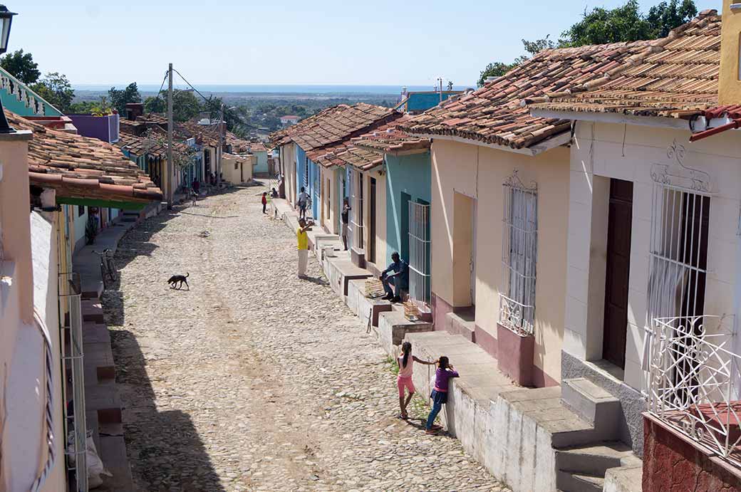 Cobbled street, Trinidad